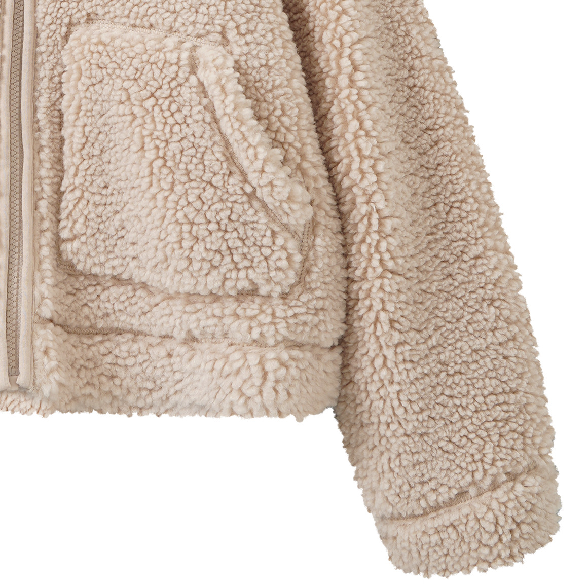 Mädchen Teddyjacke mit Kapuze