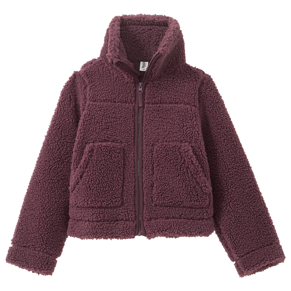 Mädchen Teddyjacke mit Kapuze