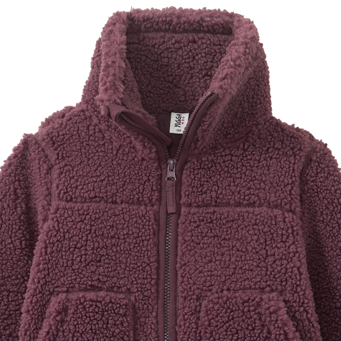 Mädchen Teddyjacke mit Kapuze