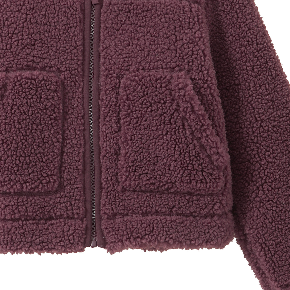Mädchen Teddyjacke mit Kapuze