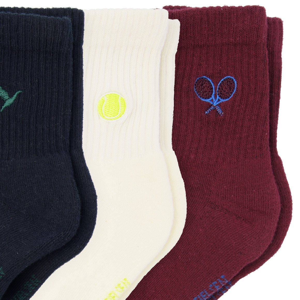 3 Paar Jungen Socken mit Stickerei