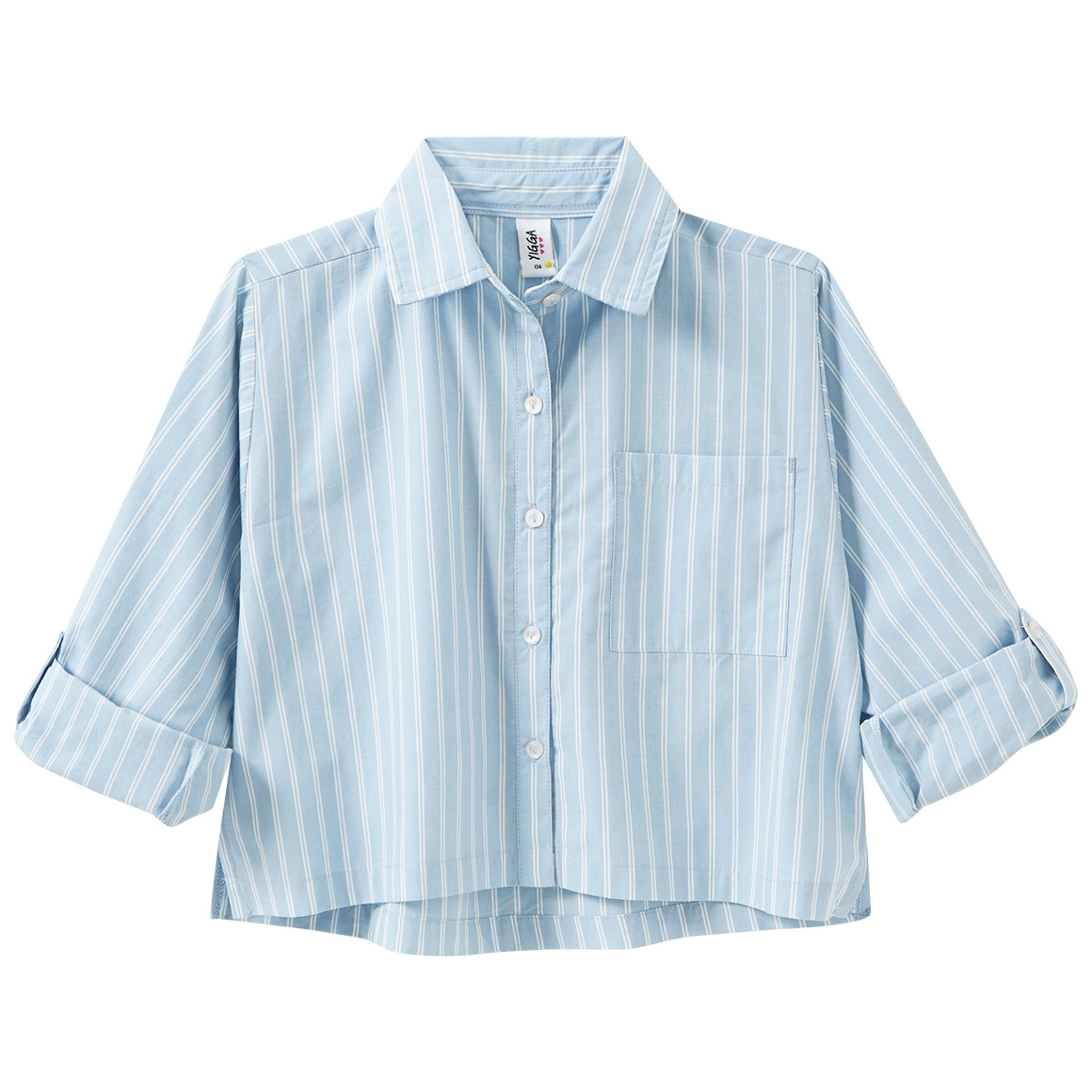 Mädchen Bluse mit Längsstreifen