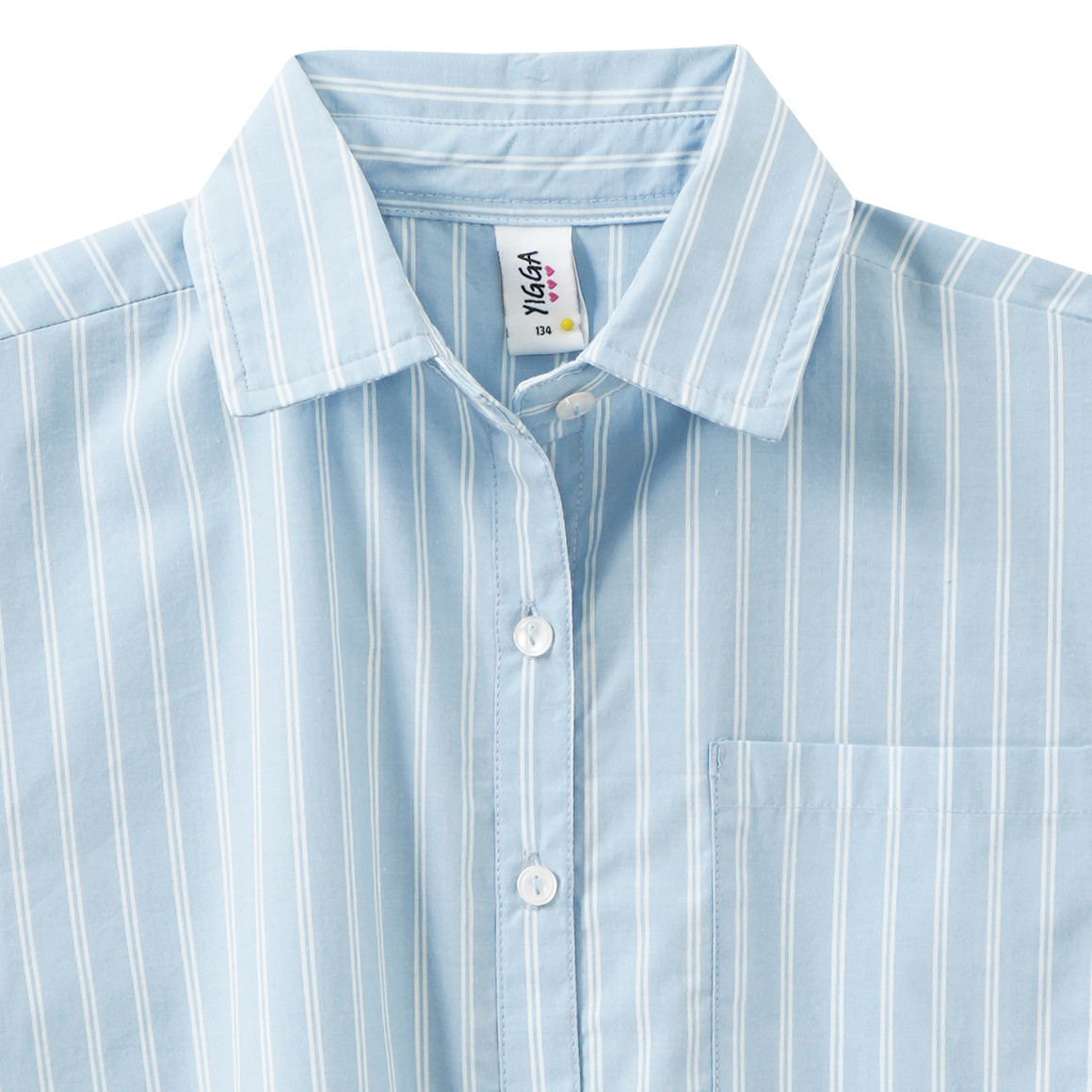 Mädchen Bluse mit Längsstreifen