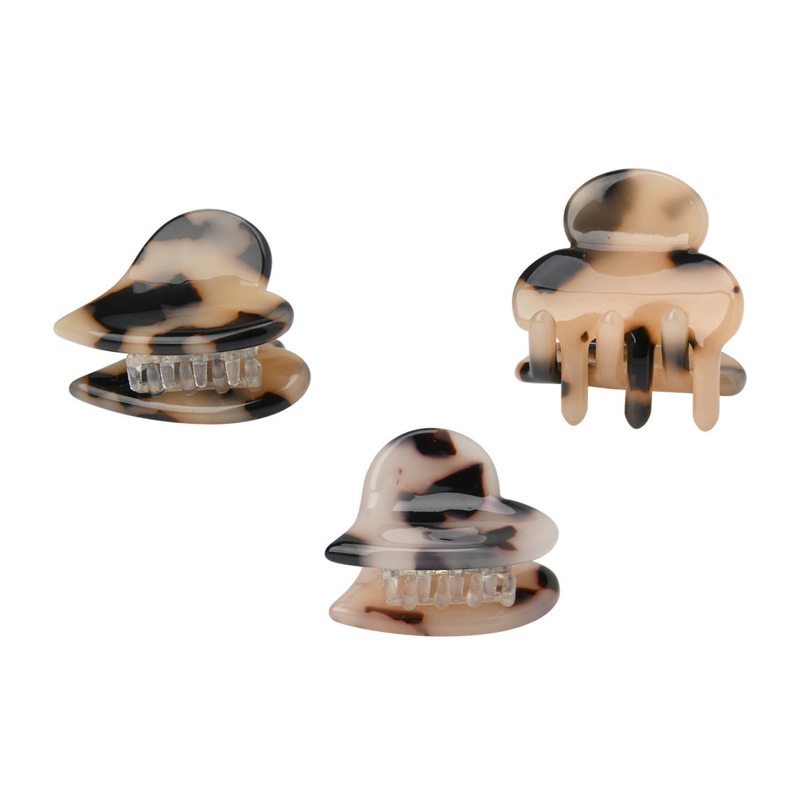 3 haarspeldjes in luipaardpatroon