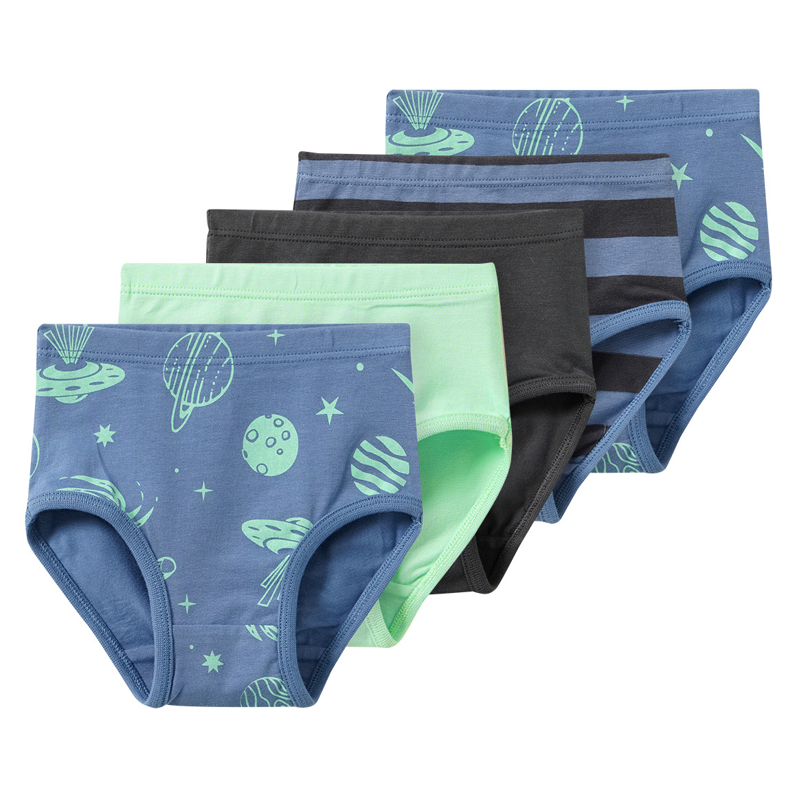 5 Baby Slips in Windelpassform