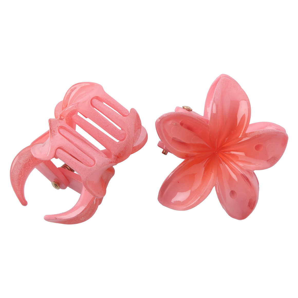 2 Haarklammern im Blüten-Design