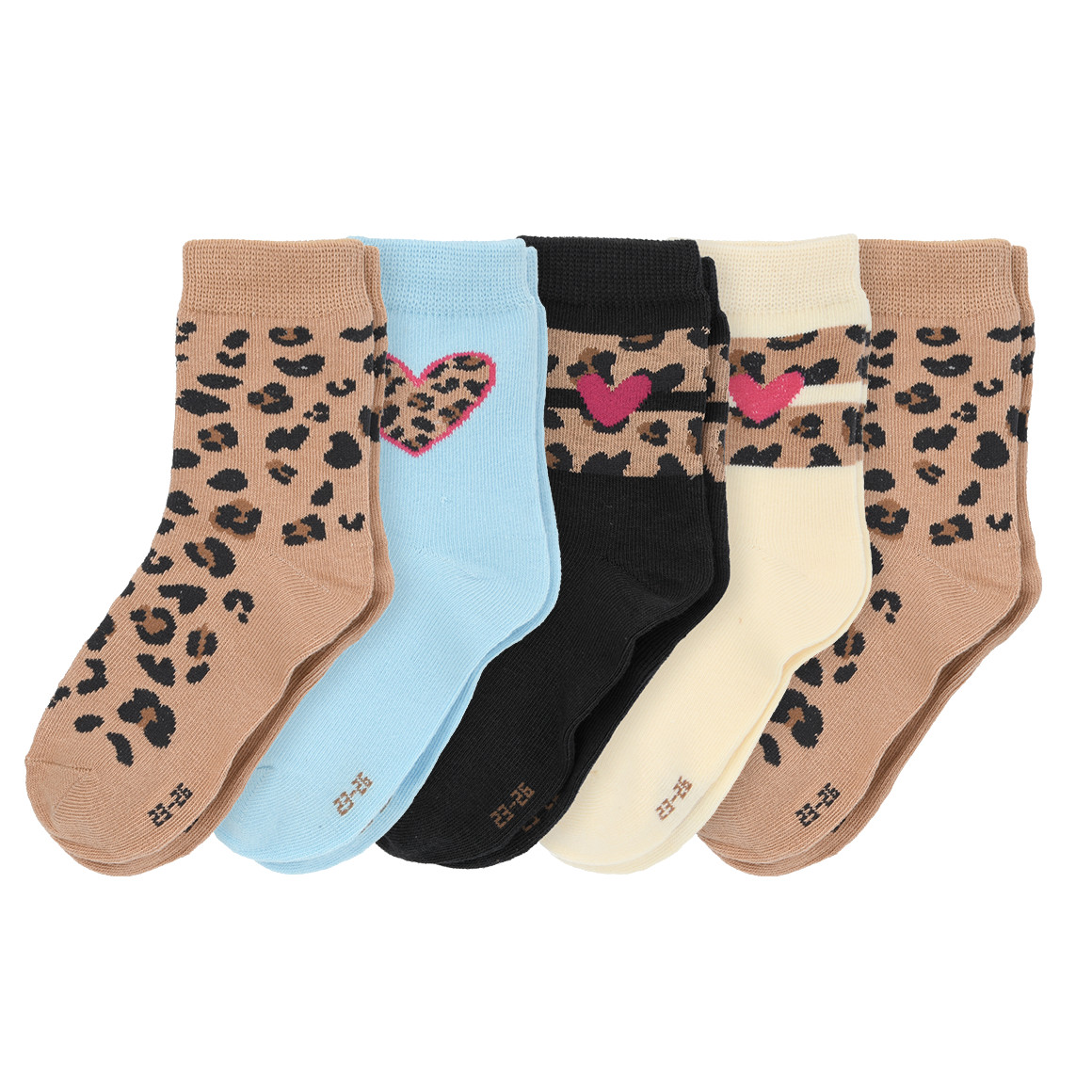 5 Paar Mädchen Socken im Set