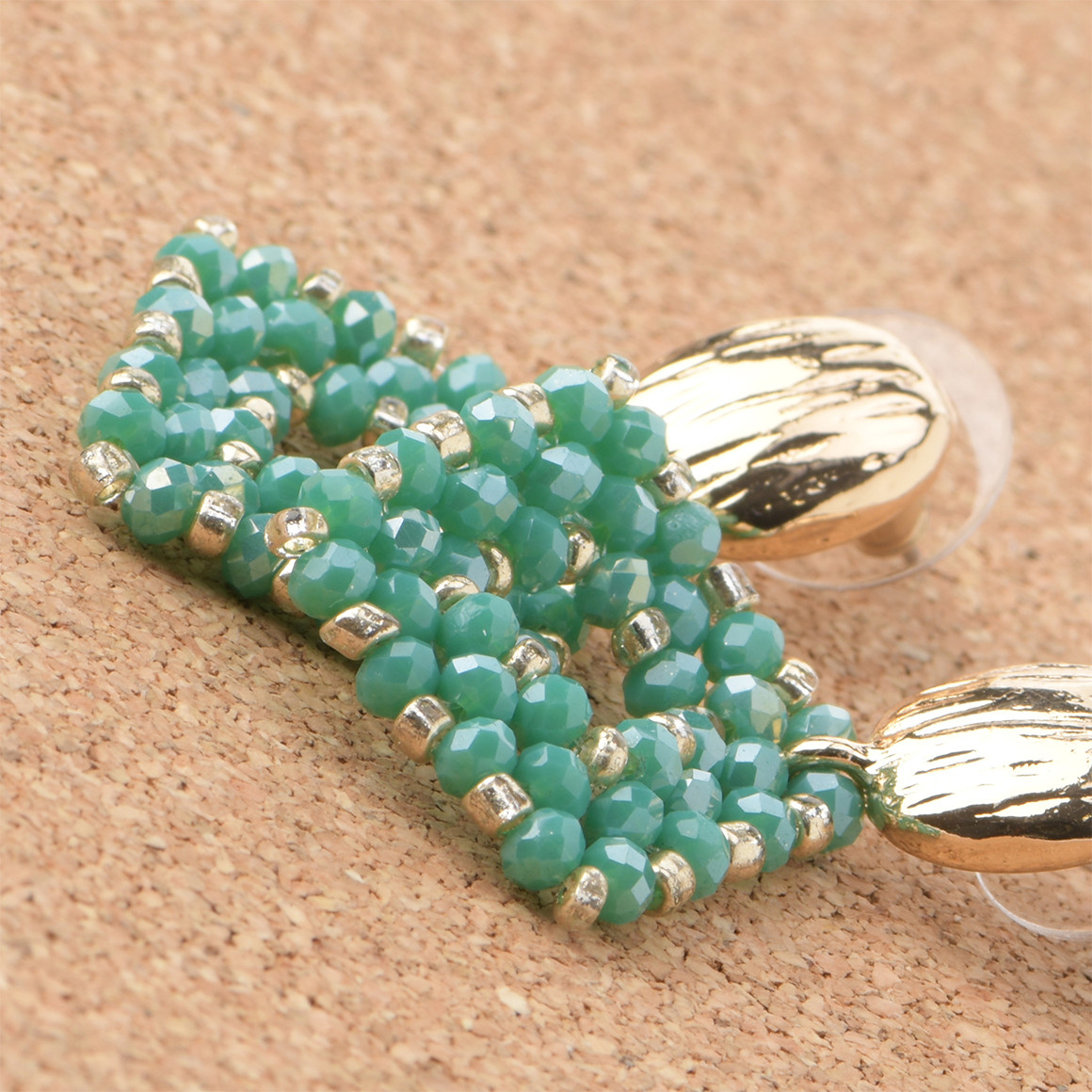 Damen Ohrhänger in Rauten-Optik