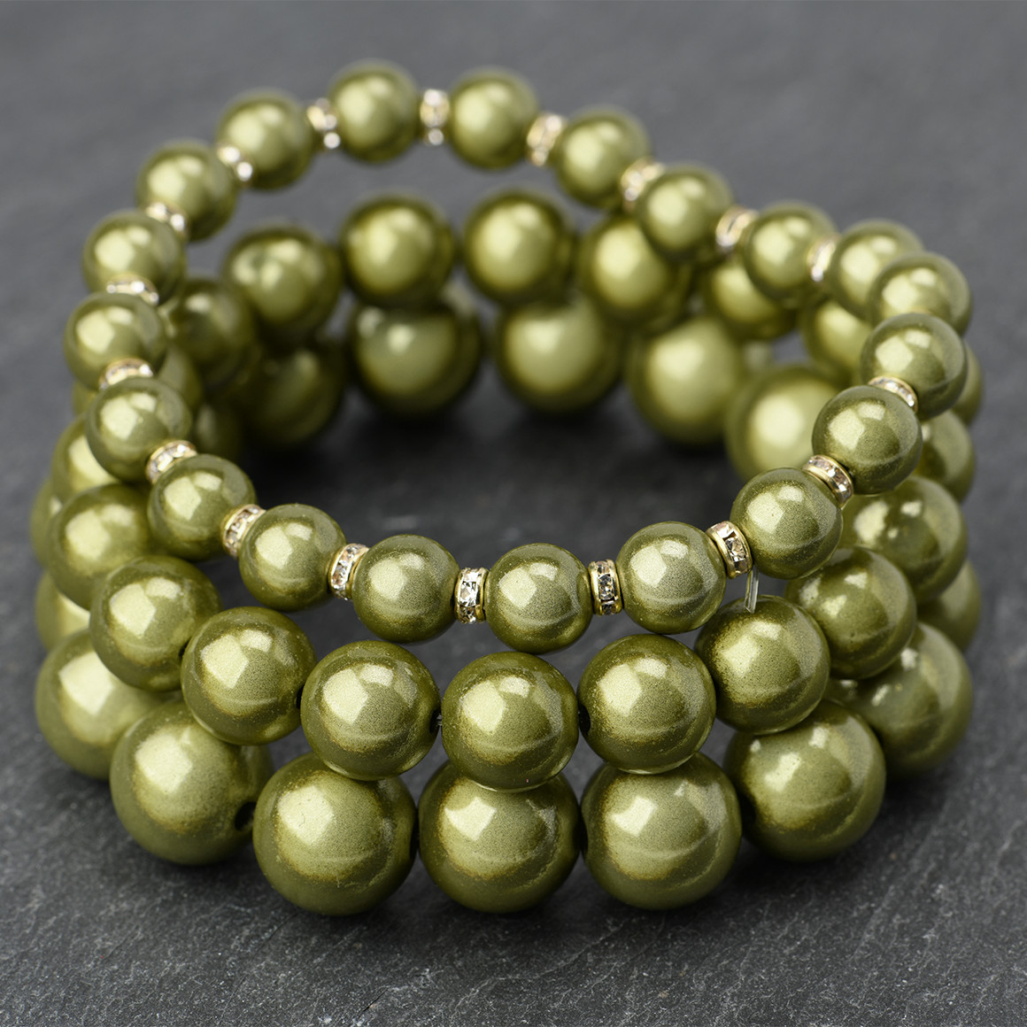 3 Damen Armbänder in Perlen-Form