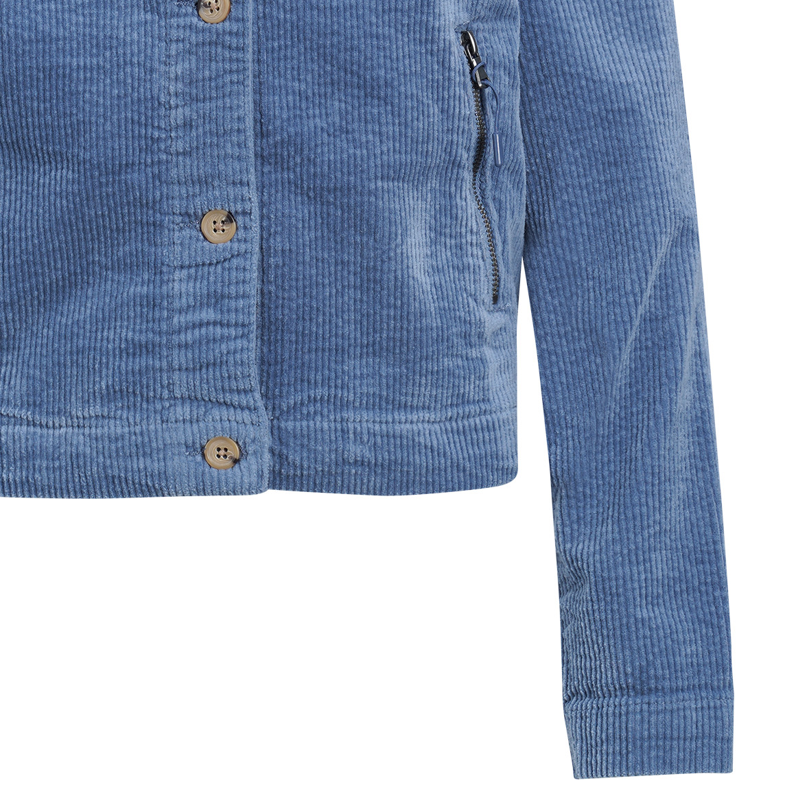 Damen Cordjacke mit Kapuze