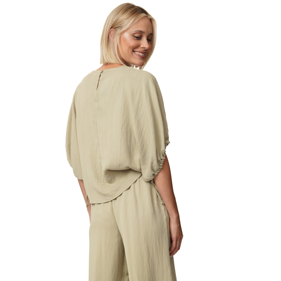 Damen Bluse mit Fledermausärmeln
