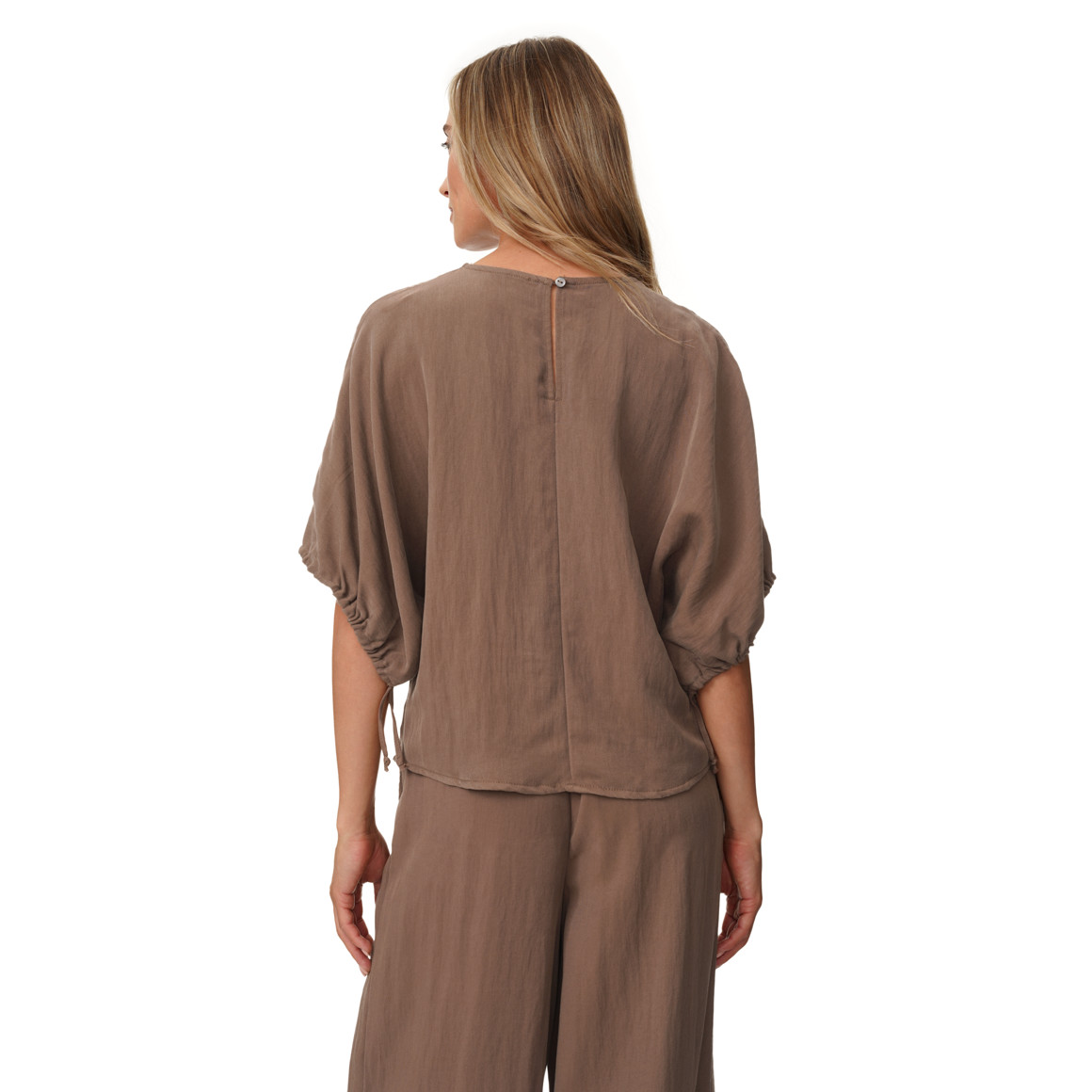 Damen Bluse mit Fledermausärmeln
