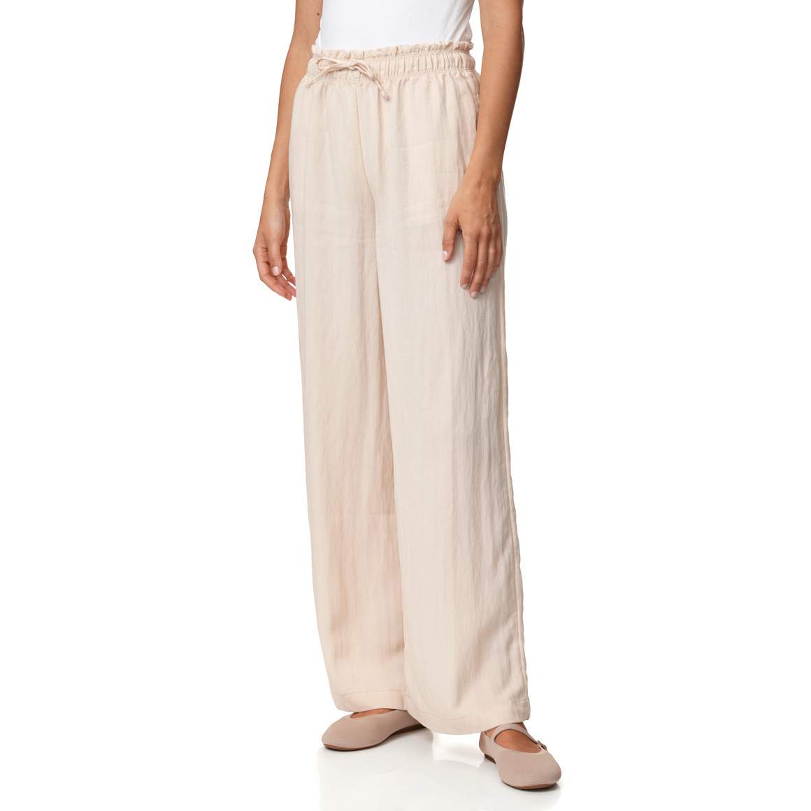 Damen Wide-Leg-Hose mit Tunnelzug
