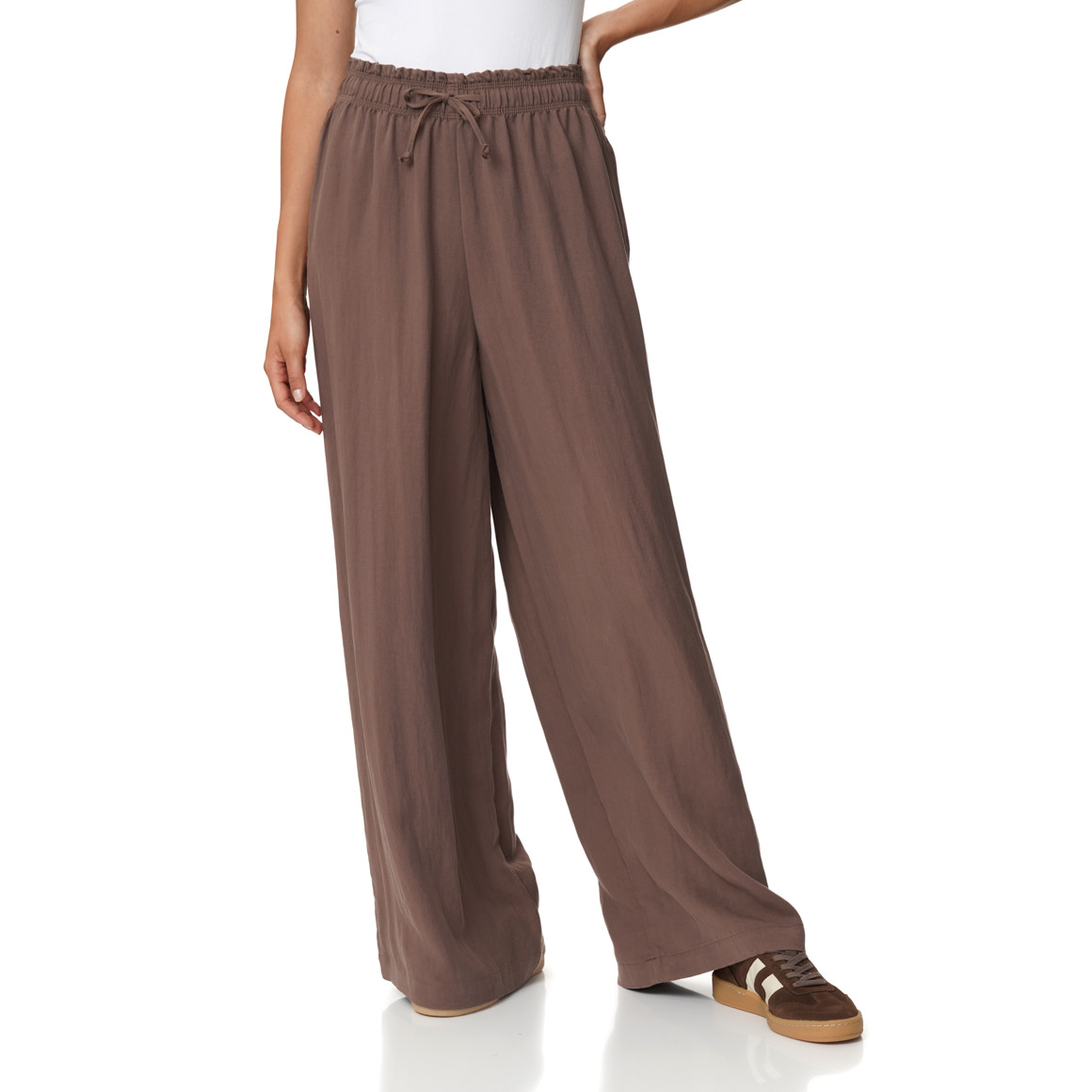 Damen Wide-Leg-Hose mit Tunnelzug