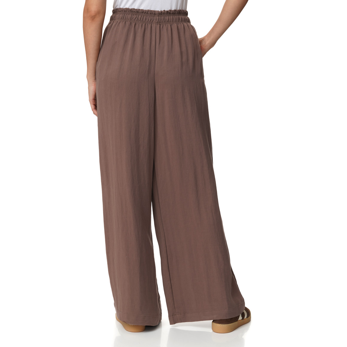 Damen Wide-Leg-Hose mit Tunnelzug