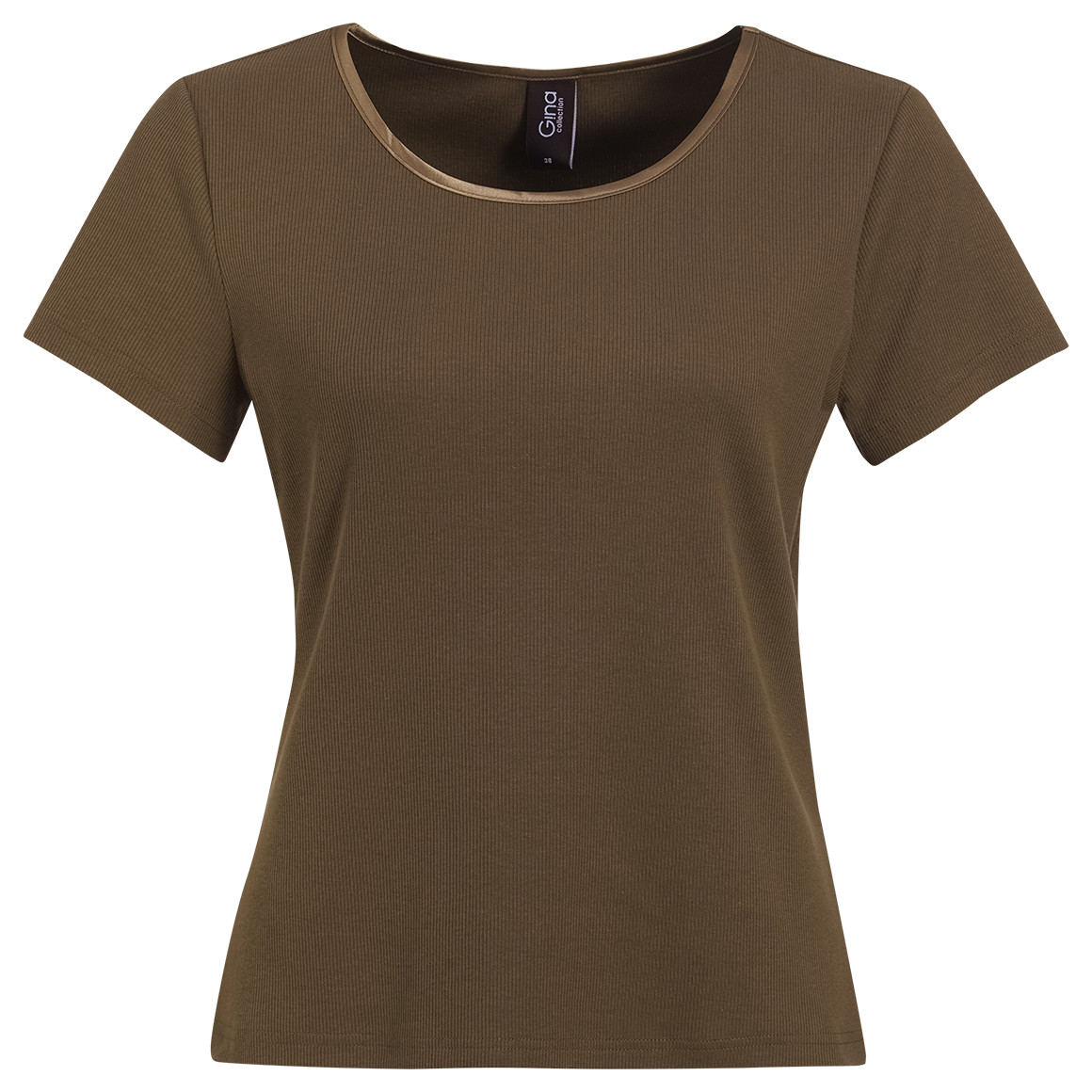 Damen T-Shirt aus Feinripp