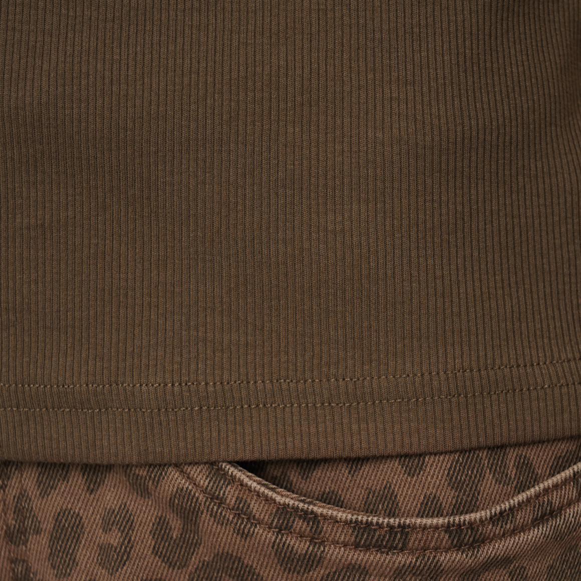 Damen T-Shirt aus Feinripp