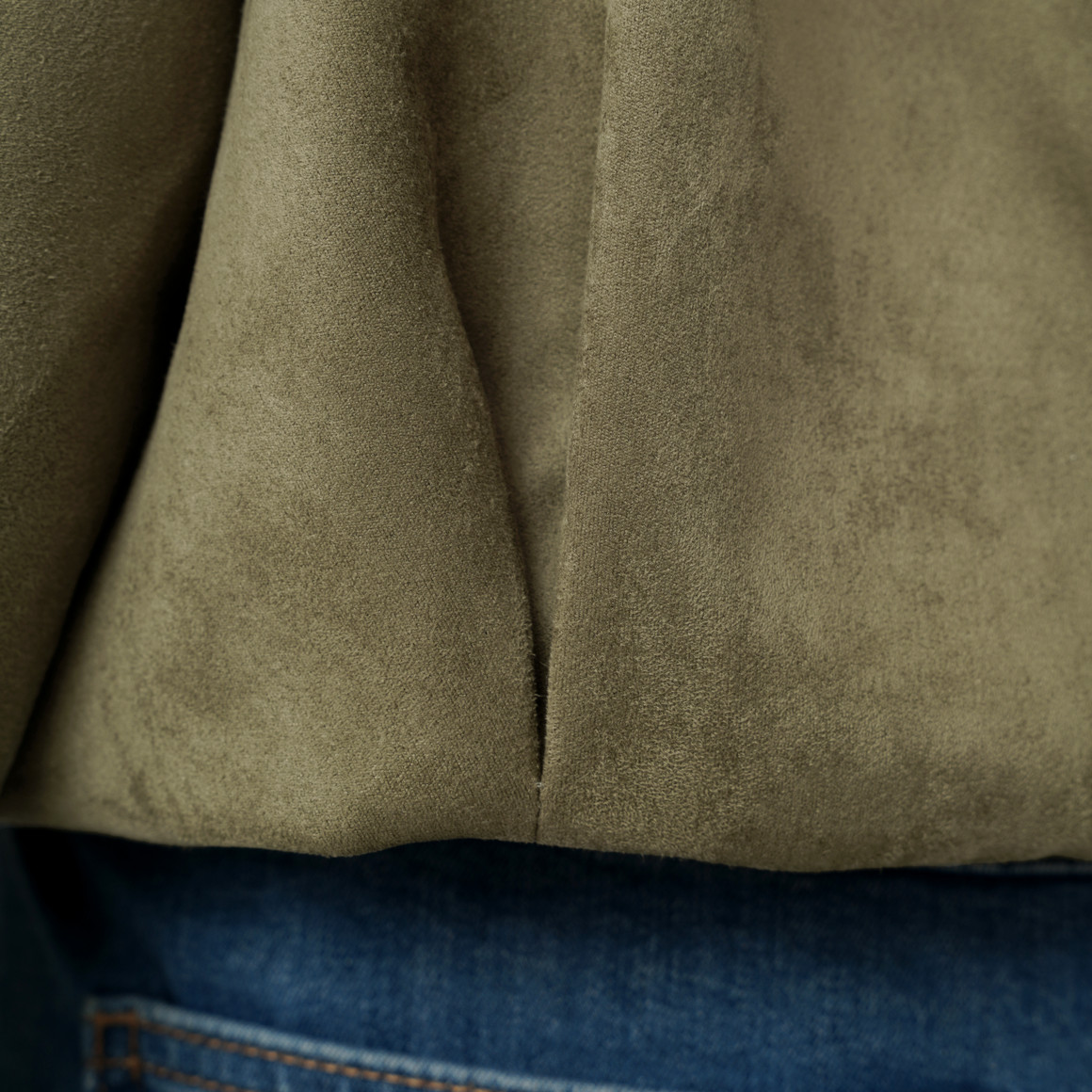 Damen Jacke in Veloursleder-Optik