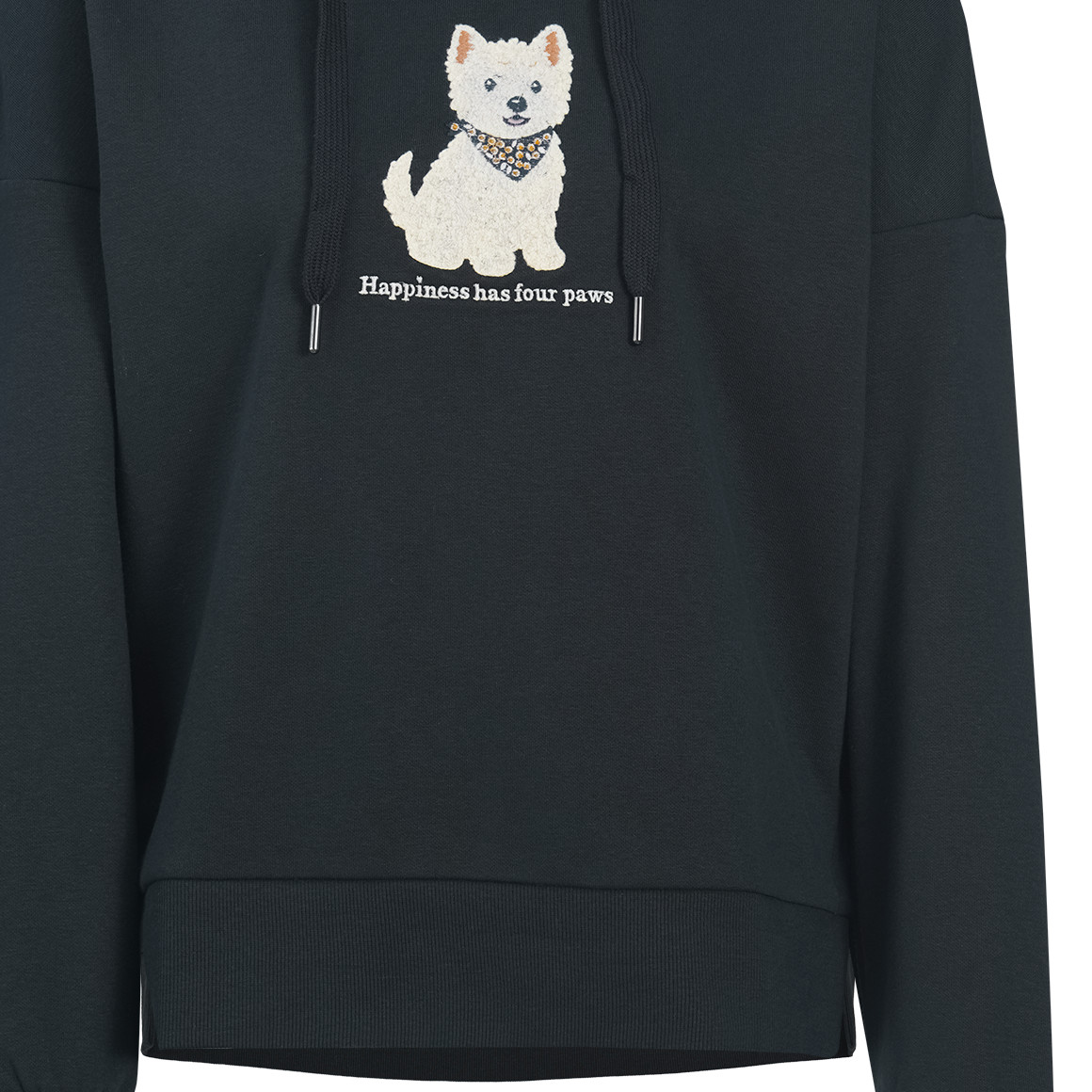 Damen Hoodie mit Applikation