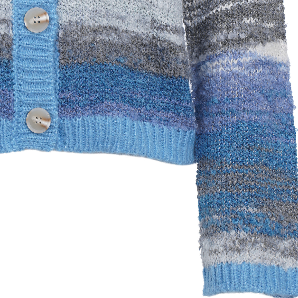 Damen Strickjacke in Multicolor-Optik