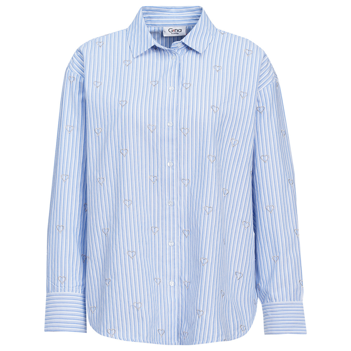 Damesblouse met streepjesmotief