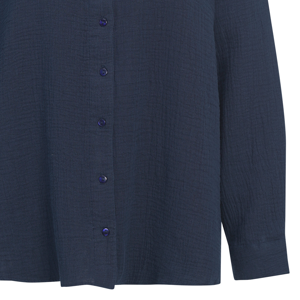 Damesblouse van mousseline in effen kleur