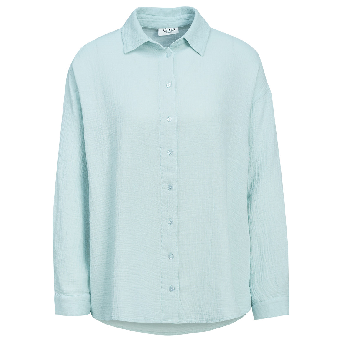 Damesblouse van mousseline in effen kleur