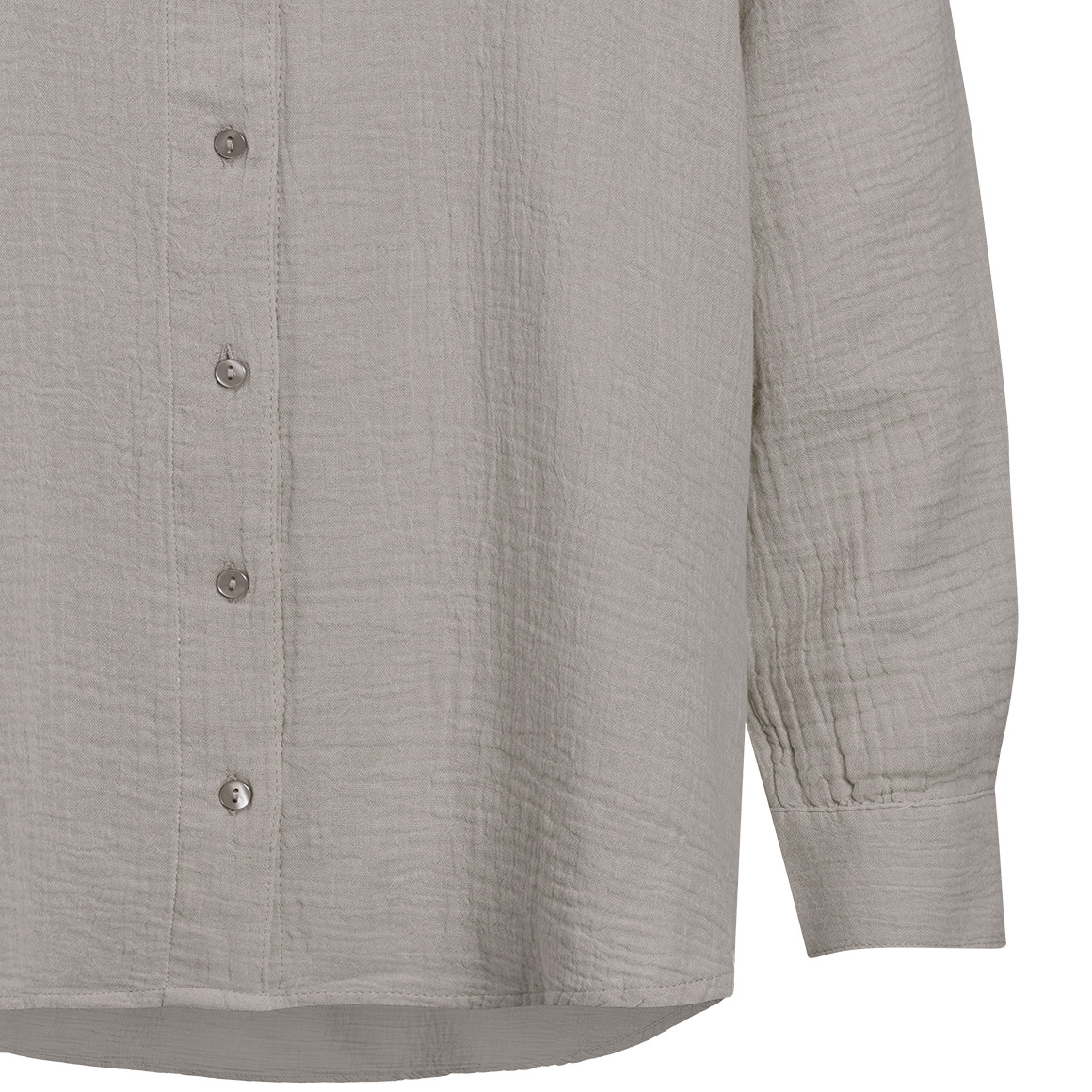 Damesblouse van mousseline in effen kleur