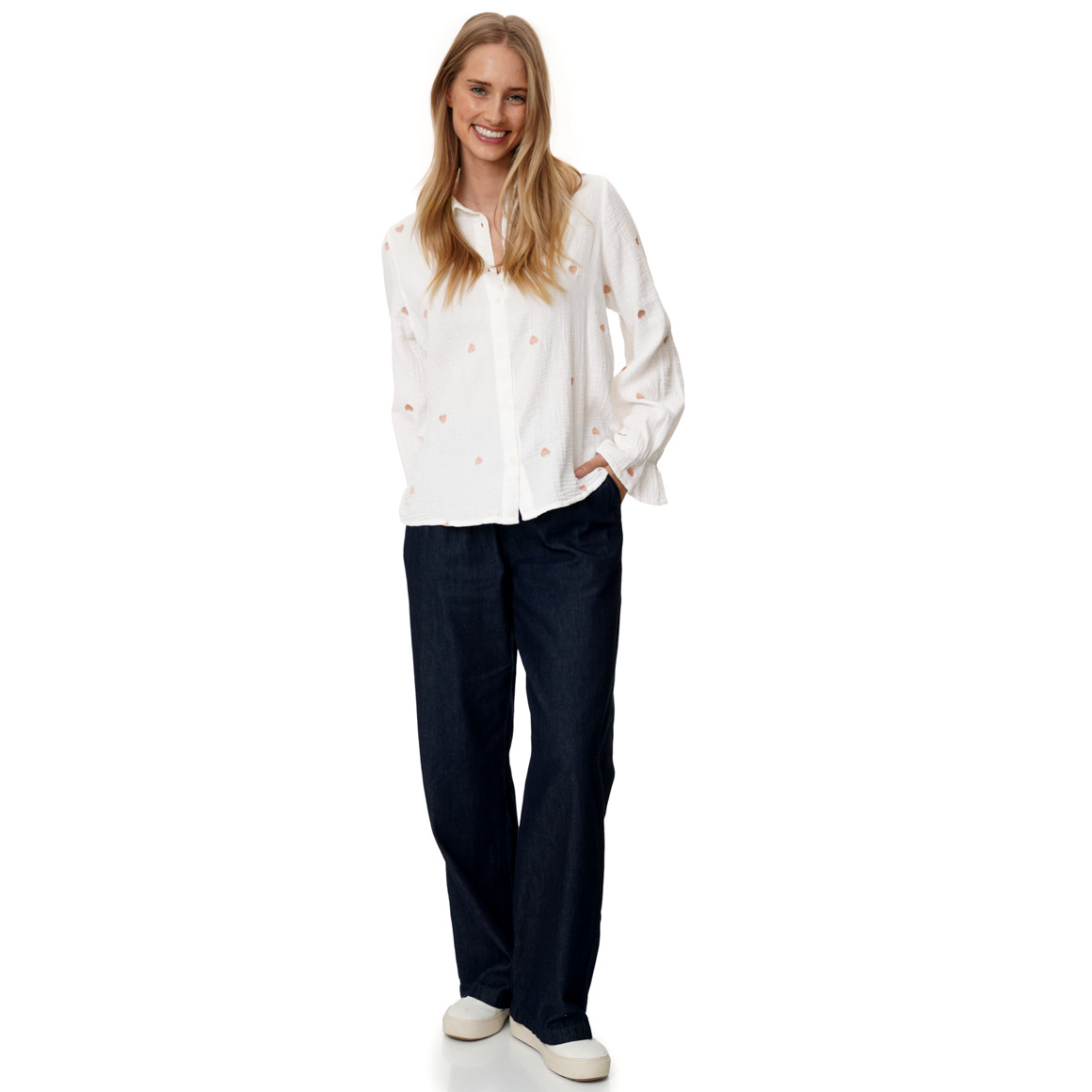 Damesblouse van mousseline
