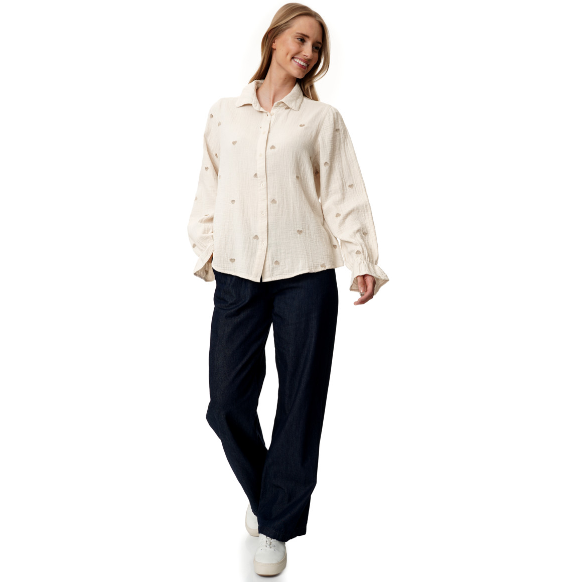 Damesblouse van mousseline