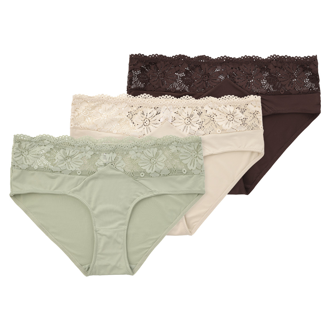 3 damesslips van microvezel