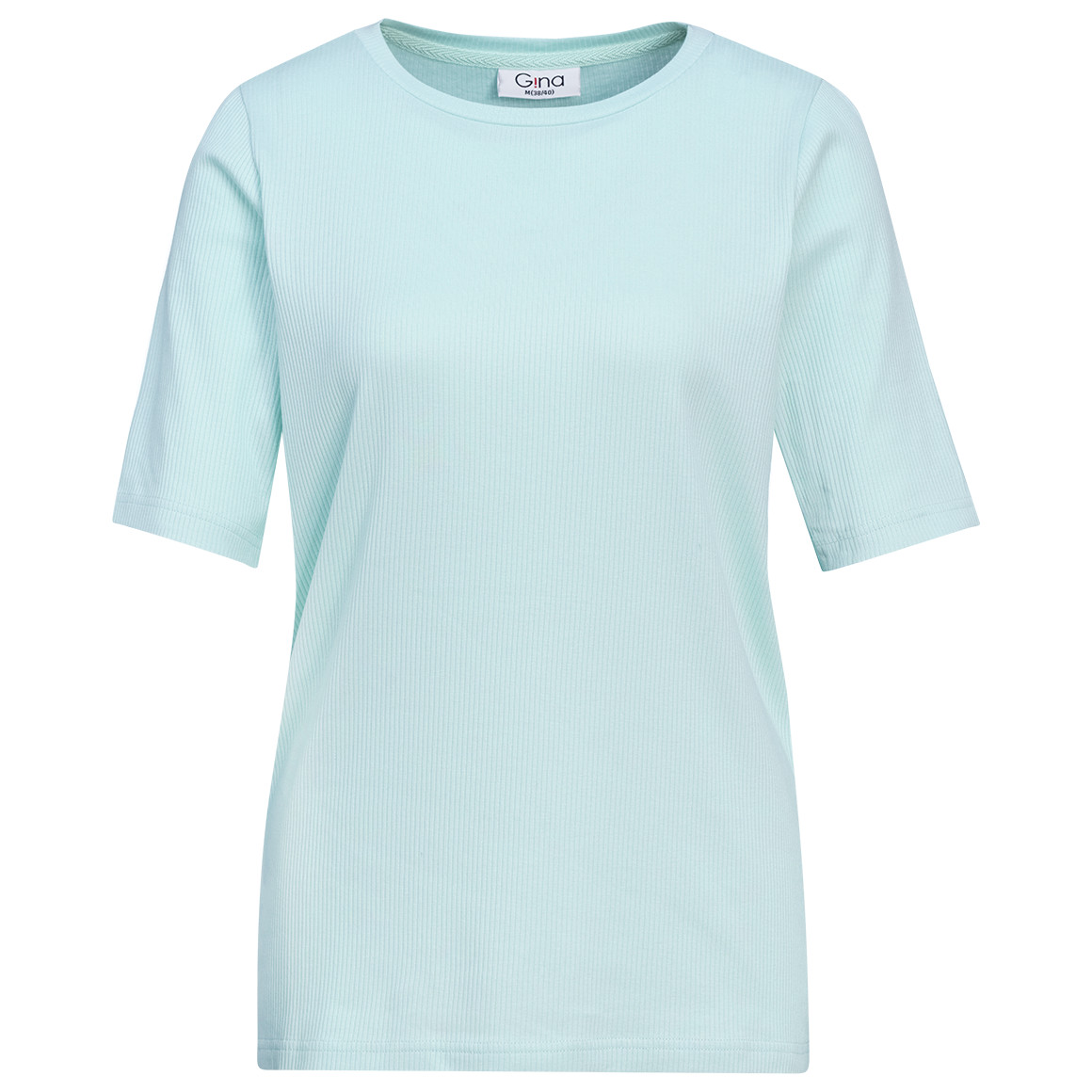 Damen T-Shirt in gerippter Struktur