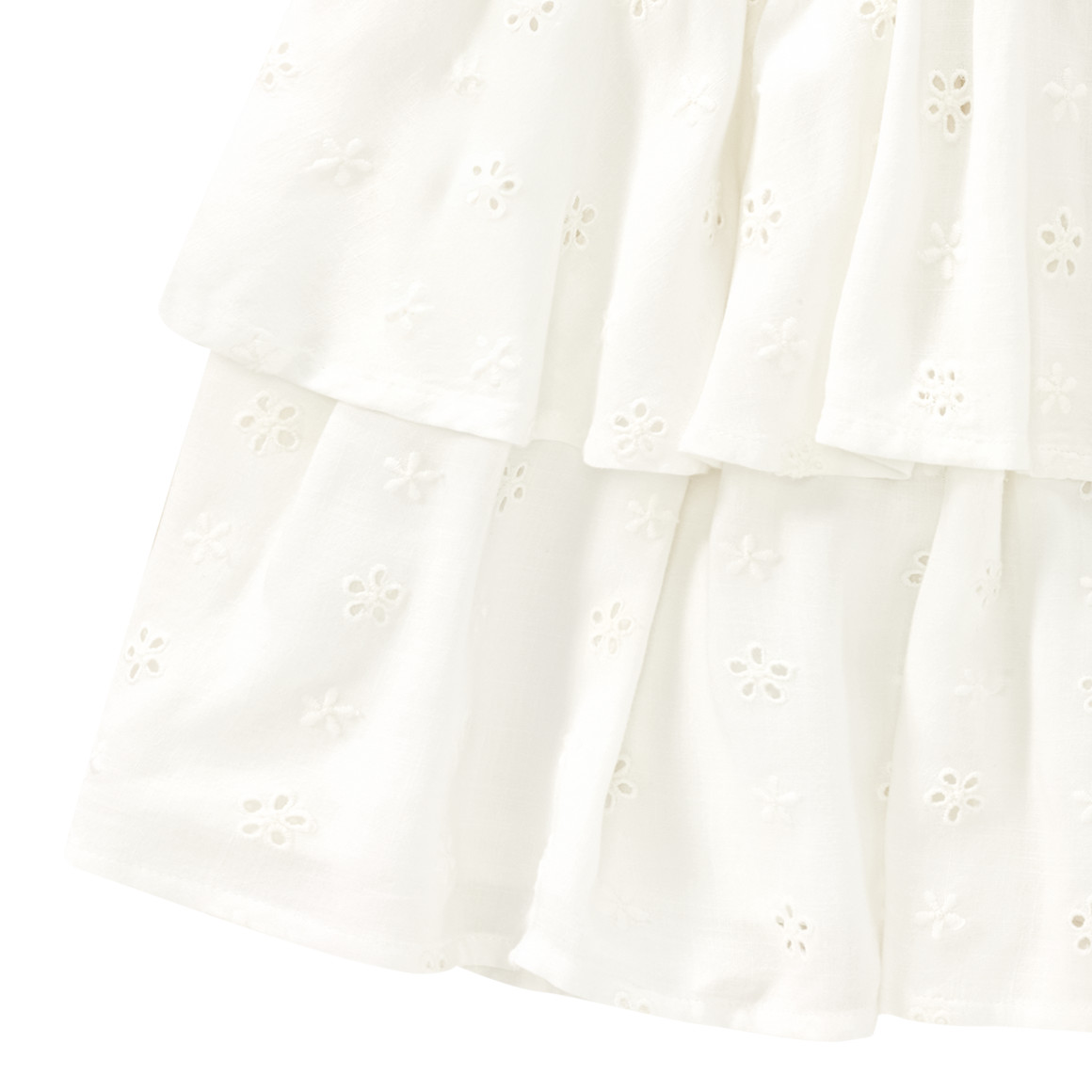 Mädchen Rock mit Lochstickerei