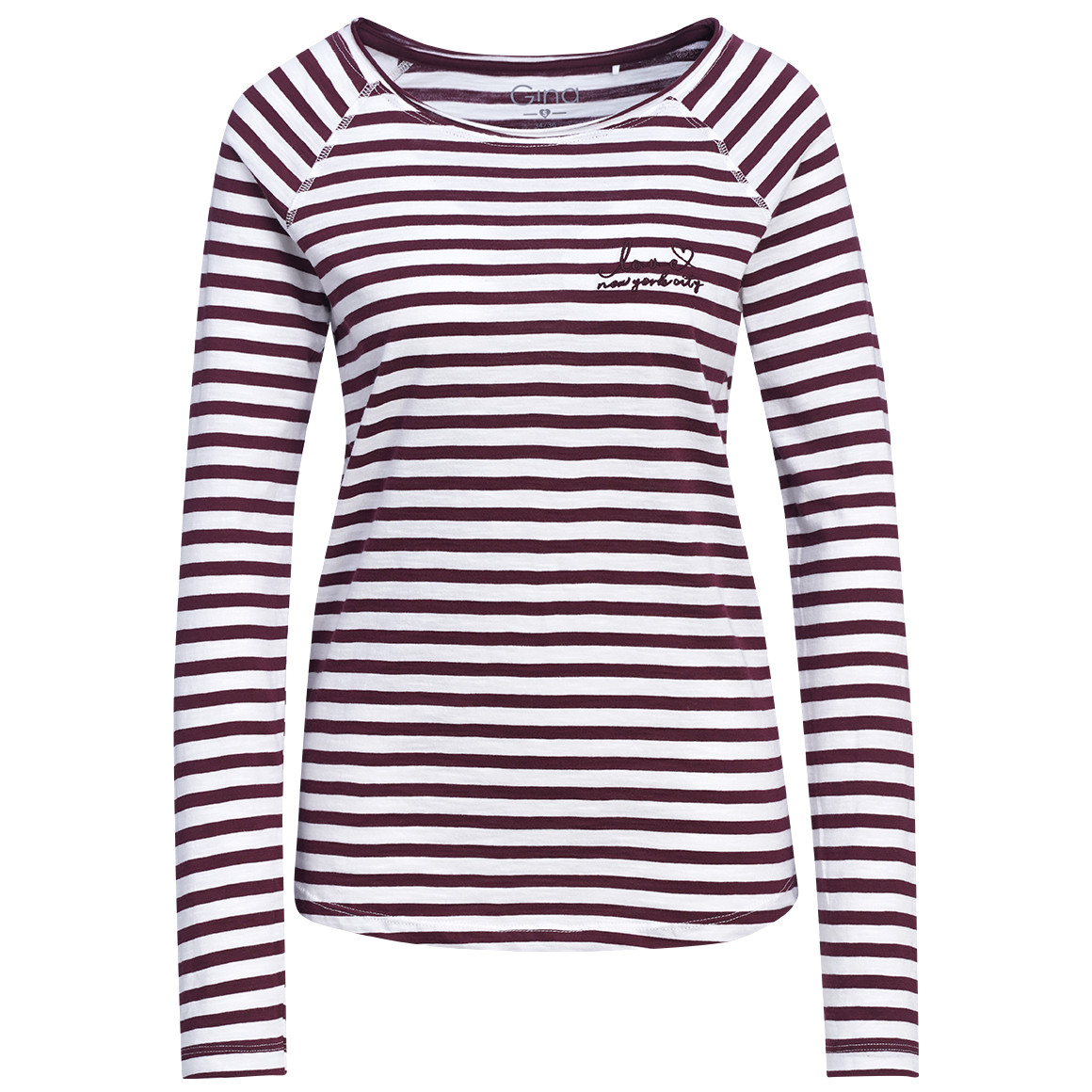 Damen Langarmshirt im Steifen-Look