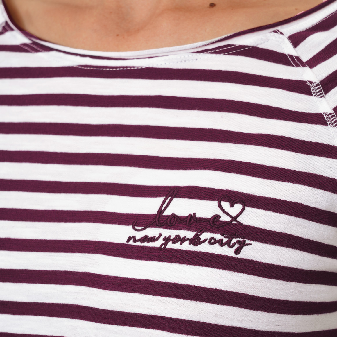 Damen Langarmshirt im Steifen-Look