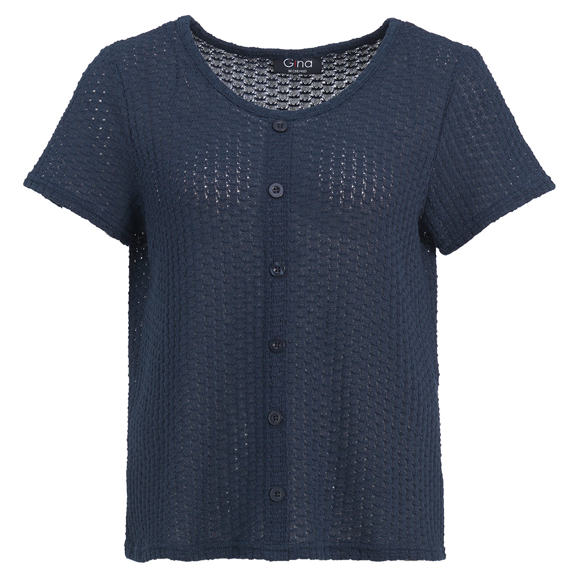 Damen T-Shirt mit Lochstickerei
