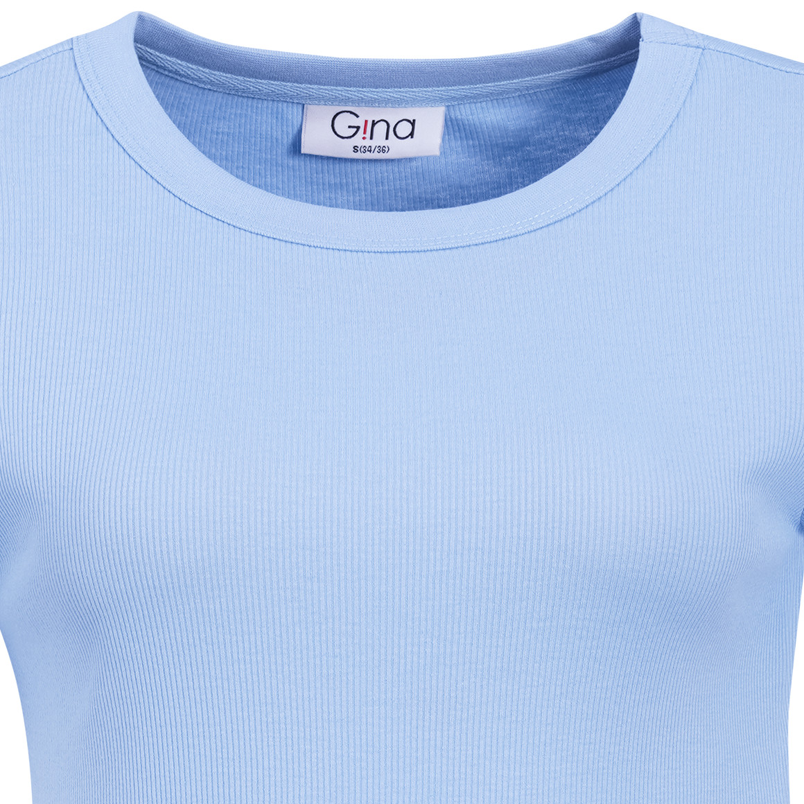 Dames-T-shirt in basic-look