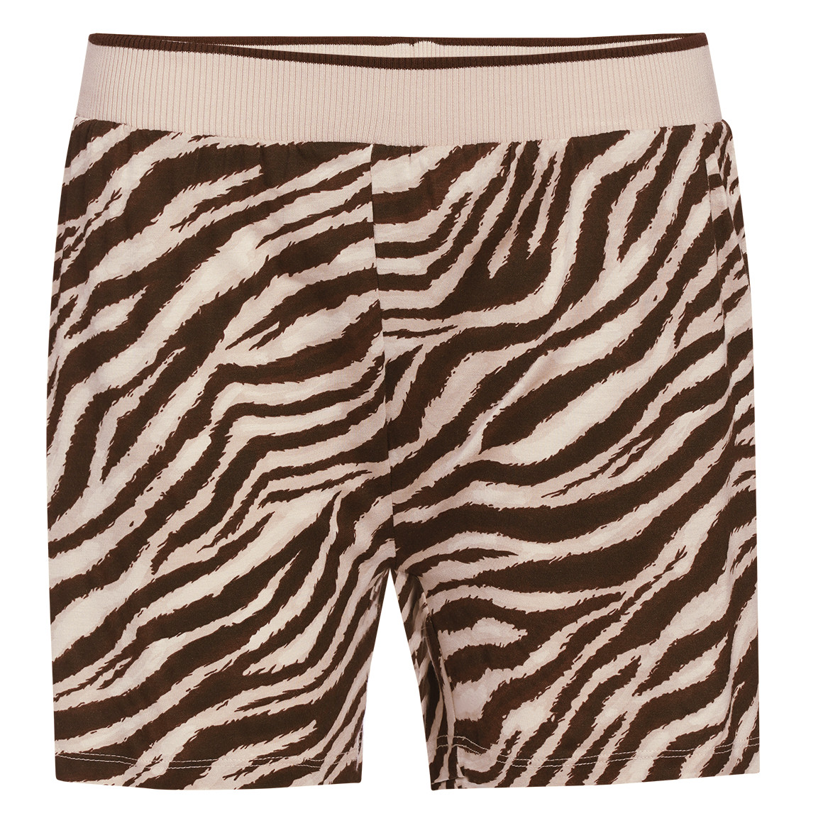 Slaapshort voor dames met zebraprint