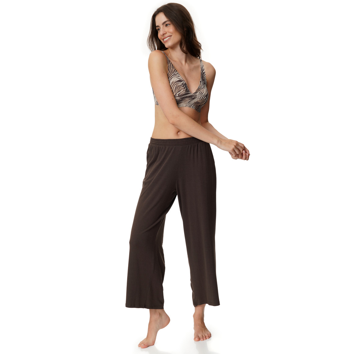 Pyjamabroek voor dames in culotte-stijl