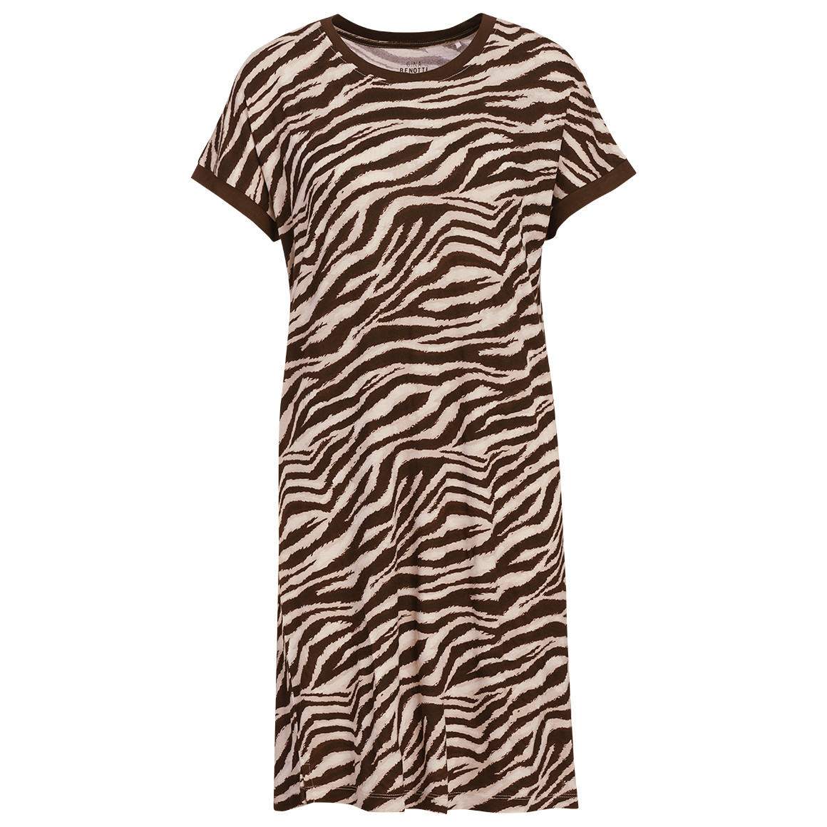 Damesnachthemd met zebraprint