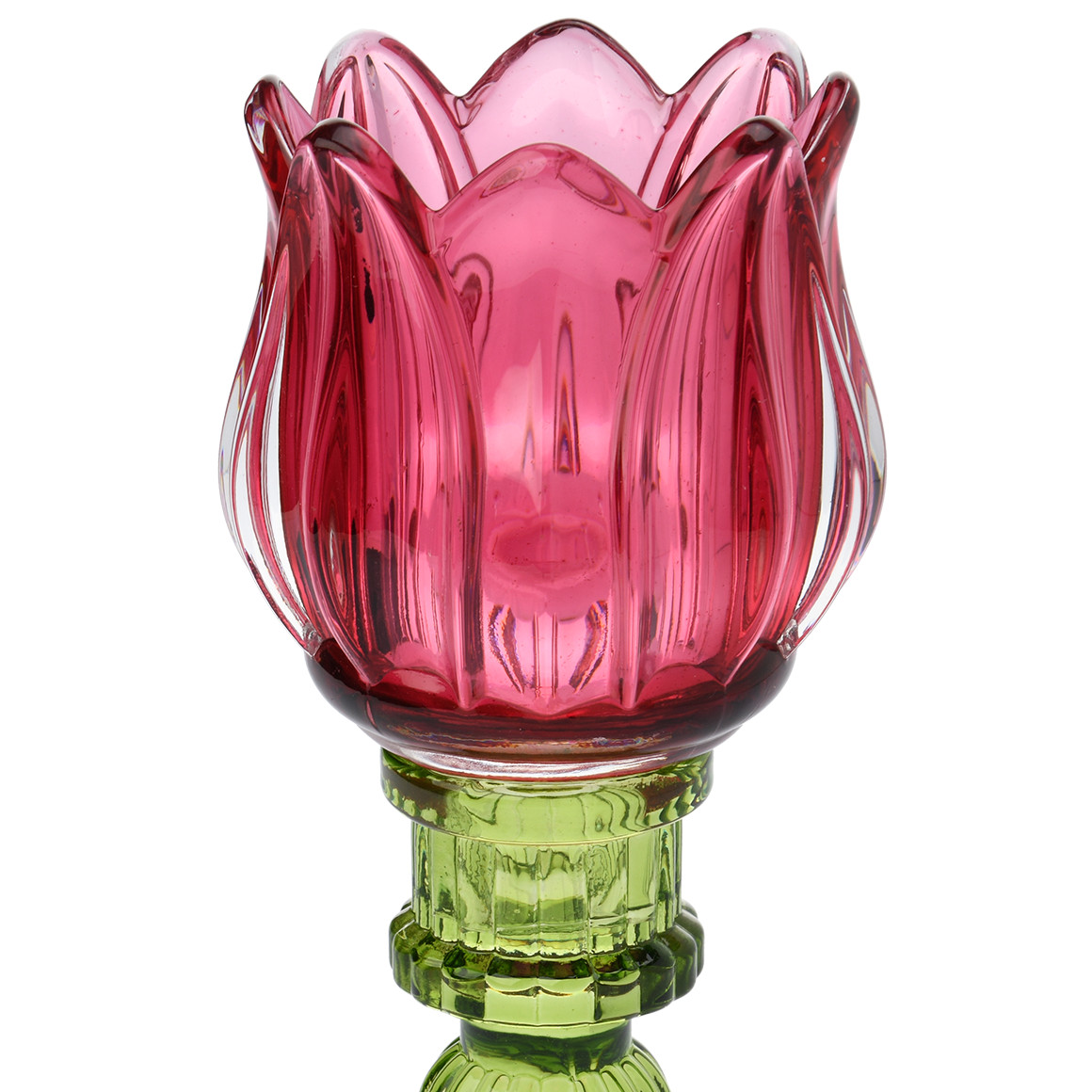 Kerzenhalter in Tulpen-Form