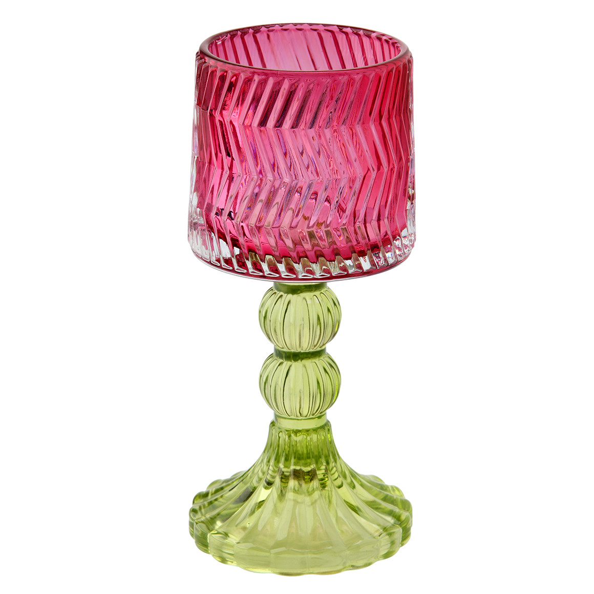 Großer Kerzenhalter mit Relief-Muster