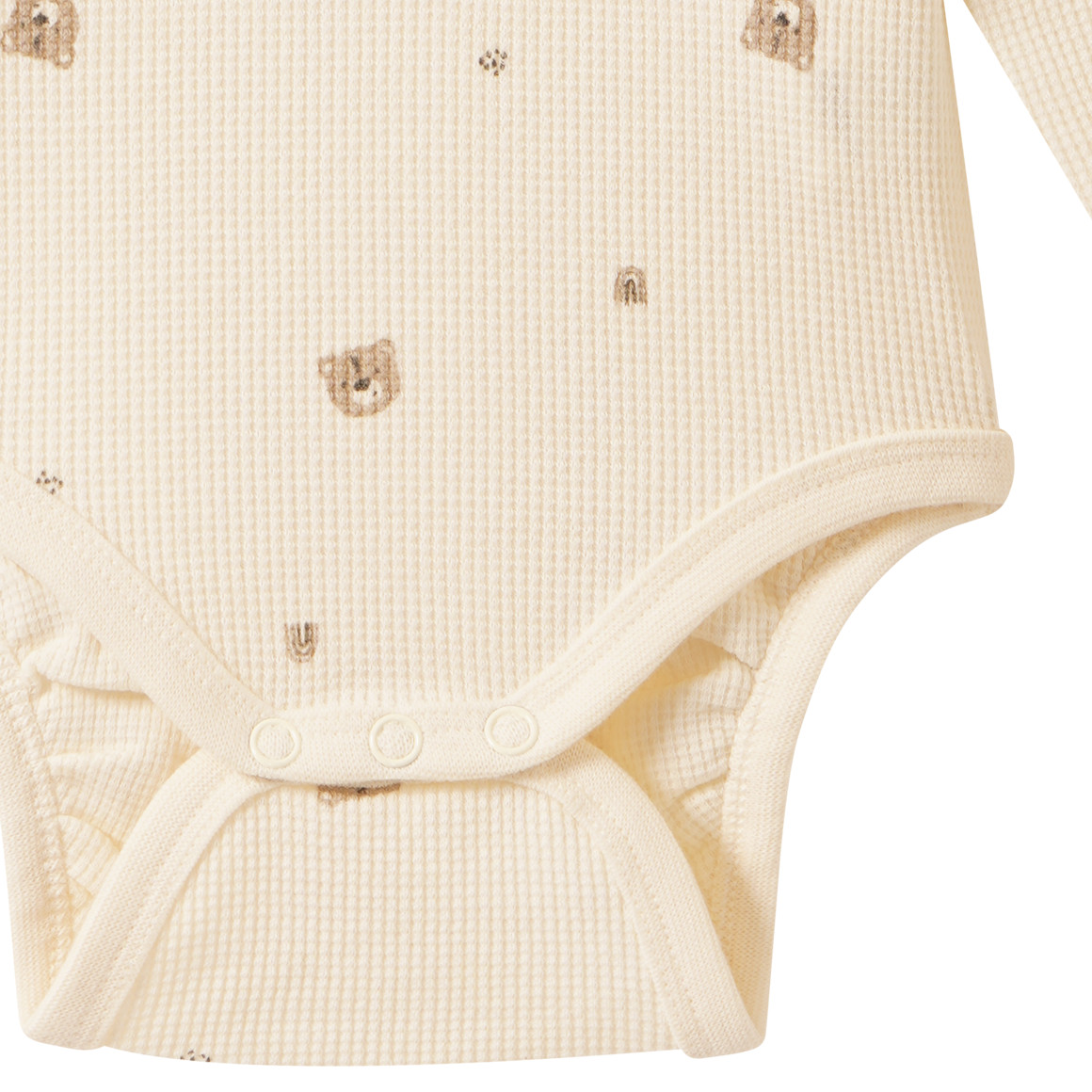 Baby Langarmbody mit Waffelstruktur