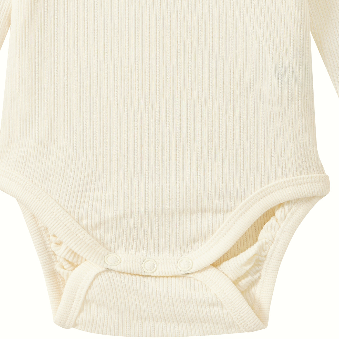 Baby Langarmbody mit Rippstruktur