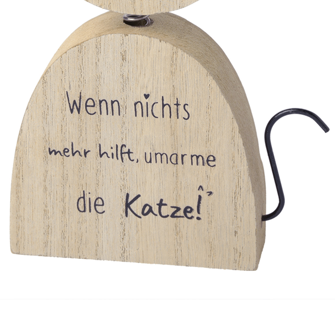 Deko-Aufsteller Katze mit Schriftzug