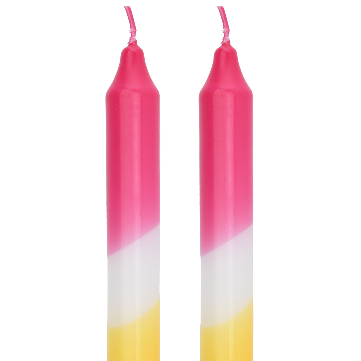 2 Stabkerzen mit Farbverlauf