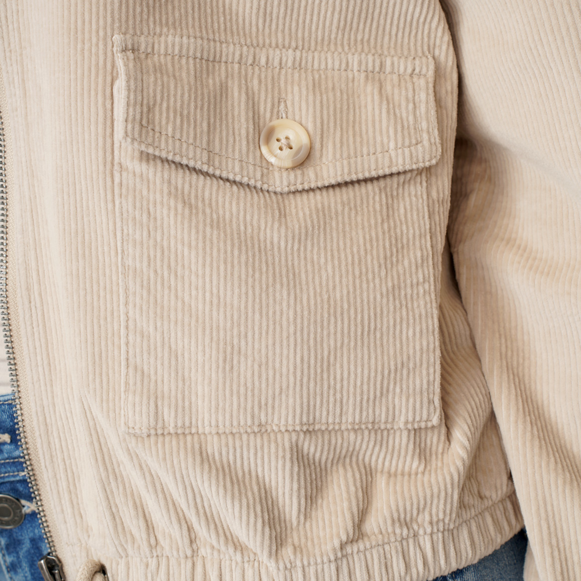 Damen Cord-Jacke mit Kragen