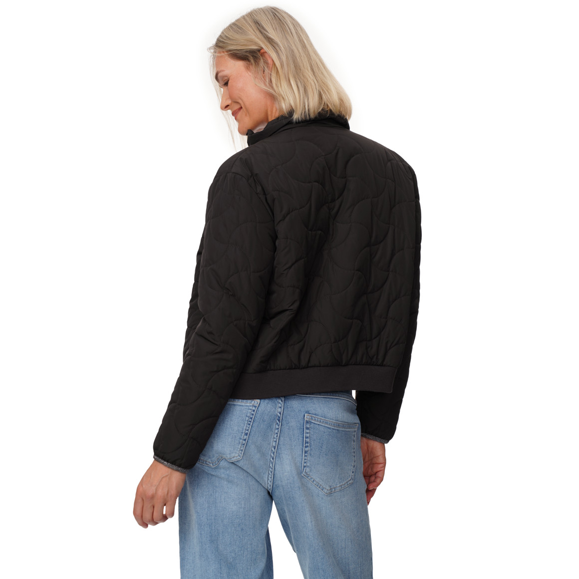 Damen Stepp-Blouson mit Stehkragen