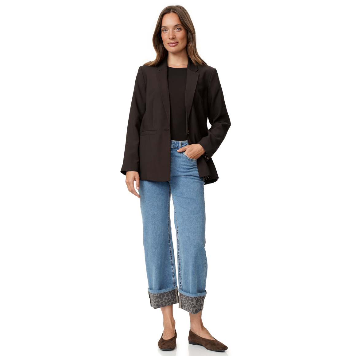 Damen Blazer mit Reverskragen