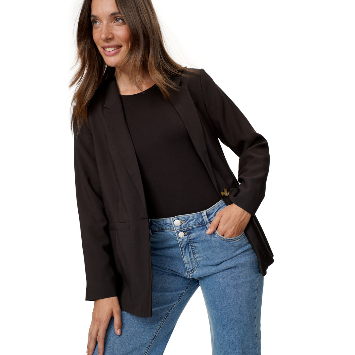 Damen Blazer mit Reverskragen